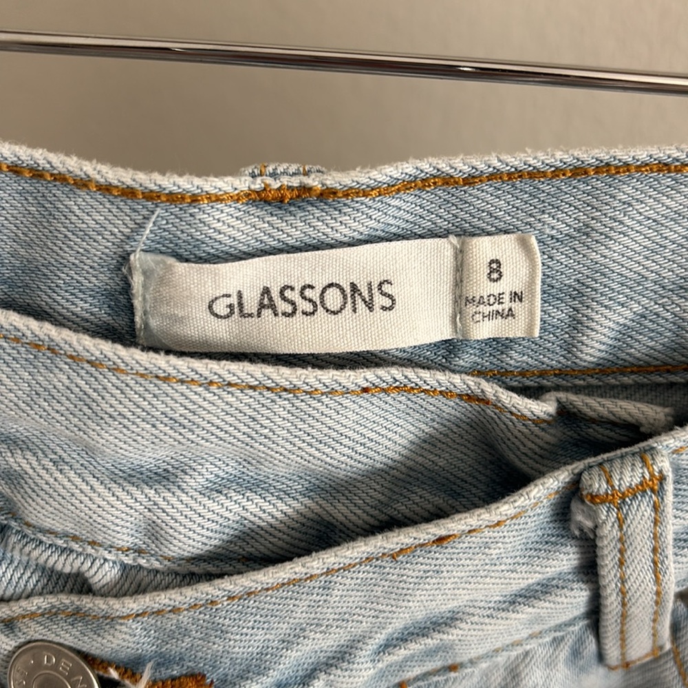 Glassons Gathered Front Light Wash Jeans - Picture 3 of 9